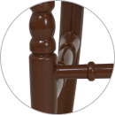 Componentes: buchas em alumínio e parafusos em aço inox