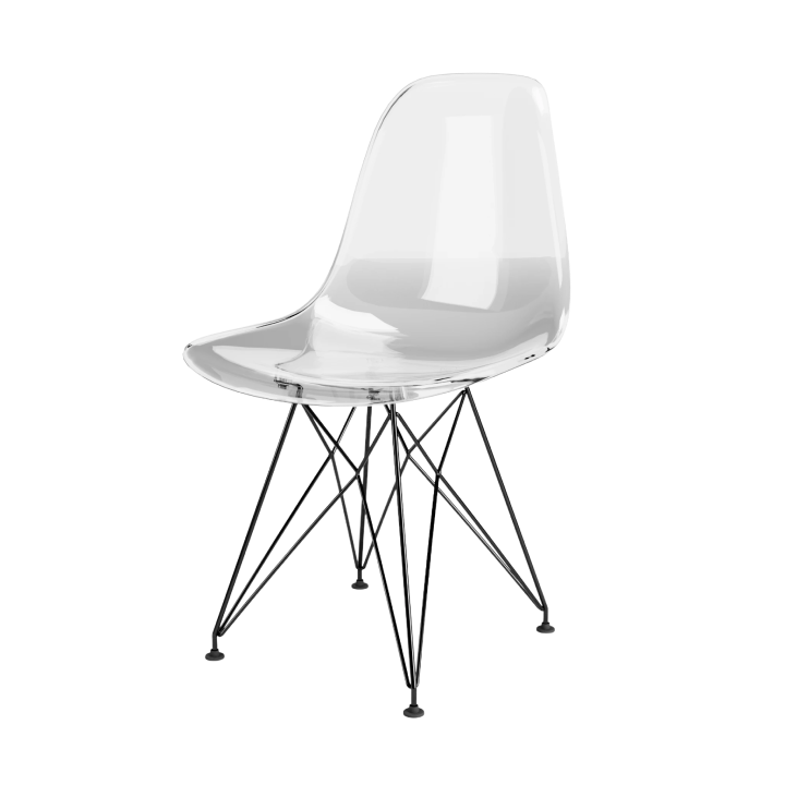 Cadeira Eames Eiffel Base Preta